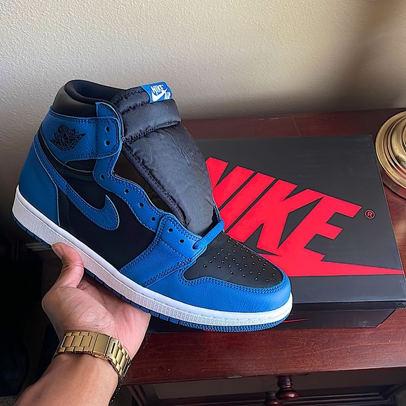 Air Jordan Retro 1 Dark Marina Blue size 10.5 - Picture 1 of 7